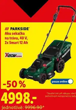 Lidl PARKSIDE Aku sekačka na trávu, 40 V, 2x Smart 12 Ah nabídka