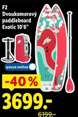 Lidl F2 Dvoukomorový paddleboard Exotic 10'6 nabídka
