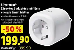 Lidl Silvercrest Zásuvkový adaptér s měřičem energie Smart Matter nabídka
