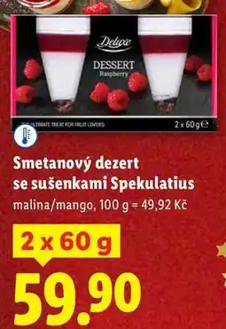Lidl Smetanový dezert se sušenkami Spekulatius, 2x 60 g nabídka