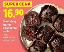 Lidl Čokoládový muffin s malinovou náplní, 110 g nabídka