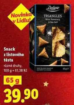 Lidl Snack z listového těsta, 65 g nabídka