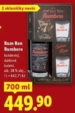 Lidl Rum Ron Rumbero, 700 ml nabídka