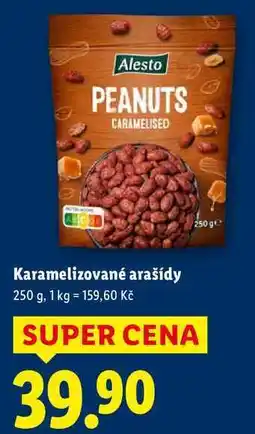 Lidl Karamelizované arašídy, 250 g nabídka