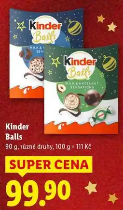Lidl Kinder Balls, 90 g nabídka