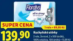 Lidl Kuchyňské utěrky, 2 role nabídka