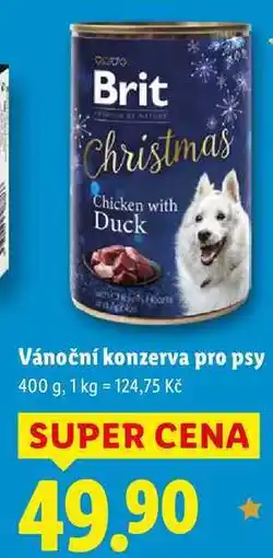 Lidl Vánoční konzerva pro psy, 400 g nabídka