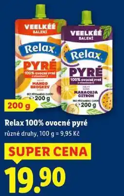 Lidl Relax 100% ovocné pyré, 200 g nabídka