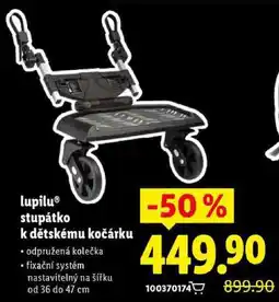 Lidl lupilu stupátko k dětskému kočárku nabídka