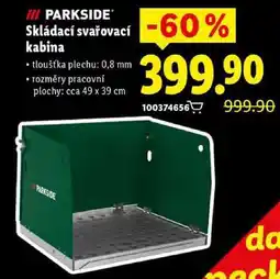 Lidl PARKSIDE Skládací svařovací kabina nabídka