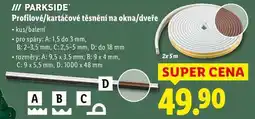 Lidl PARKSIDE Profilové/kartáčové těsnění na okna/dveře nabídka
