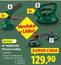 Lidl PARKSIDE Přísavné zvedáky nabídka