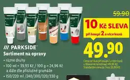 Lidl PARKSIDE Sortiment na opravy, 150/220 ml/240/300/320/330 g nabídka