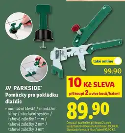 Lidl PARKSIDE Pomůcky pro pokládku dlaždic nabídka