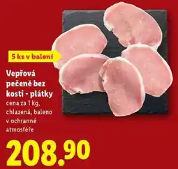 Lidl Vepřová pečeně bez kosti - plátky, cena za 1 kg nabídka