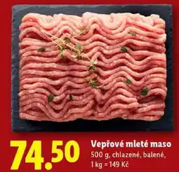 Lidl Vepřové mleté maso, 500 g nabídka