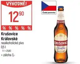 Globus Krušovice Královské nealkoholické pivo nabídka