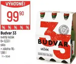 Globus Budvar 33 světlý ležák nabídka