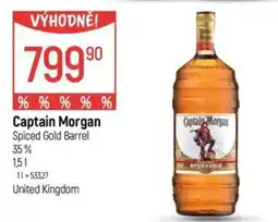 Globus Captain Morgan Spiced Gold Barrel 35% nabídka