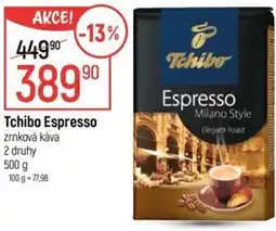 Globus Tchibo Espresso zrnková káva nabídka
