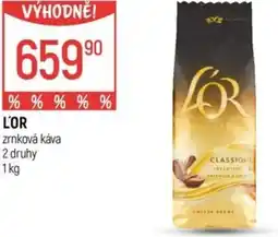 Globus L'OR zrnková káva nabídka