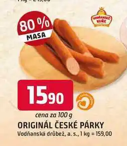 Trefa ORIGINÁL ČESKÉ PÁRKY 100g nabídka