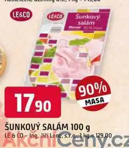 Trefa Le & Co Šunkový salám, balený nabídka