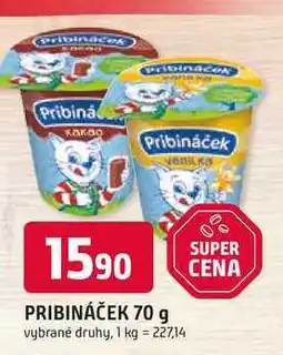 Trefa Pribináček 70g, vybrané druhy nabídka