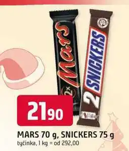 Trefa SNICKERS 75 g tyčinka nabídka