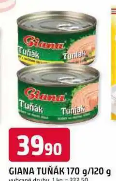 Trefa GIANA TUŇÁK 170 g/120 g nabídka