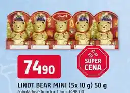 Trefa LINDT BEAR MINI (5x 10 g) 50 g nabídka