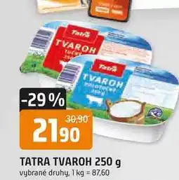 Trefa TATRA TVAROH 250 g vybrané druhy nabídka