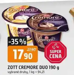 Trefa ZOTT CREMORE DUO 190 g nabídka