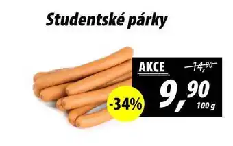 ZEMAN Studentské párky,0 100 g nabídka