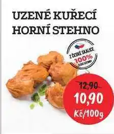RABBIT řeznictví UZENÉ KUŘECÍ HORNÍ STEHNO Z ČESKÉ SKALICE 100% 100g nabídka