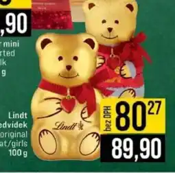 Jip Lindt čokoládový medvídek nabídka