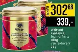 Jip Whittard sypaný čaj nabídka