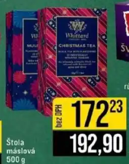 Jip Whittard čaj nabídka