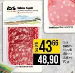Jip Ibis salám Napoli Milano plátky nabídka