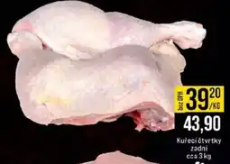 Jip Kuřecí čtvrtky zadní nabídka