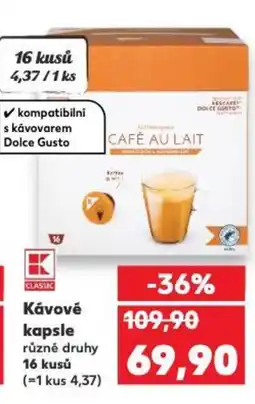 Kaufland Kávové kapsle nabídka