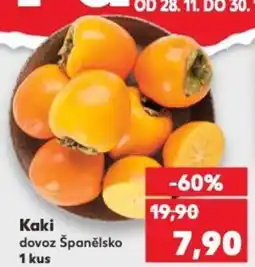 Kaufland Kaki dovoz Španělsko nabídka