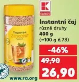 Kaufland Instantní čaj různé druhy nabídka