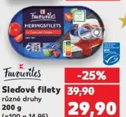 Kaufland Sledové filety různé druhy nabídka
