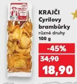 Kaufland KRAJČI Cyrilovy brambůrky nabídka