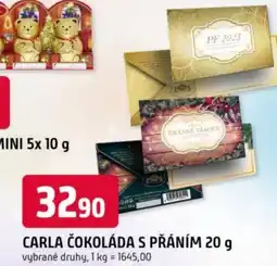 Trefa Carla čokoláda s přáním nabídka