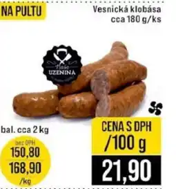 Jip Vesnická klobása nabídka