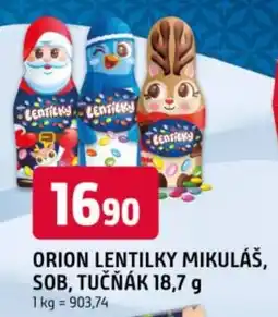 Trefa Orion lentilky mikuláš, sob, tučňák nabídka