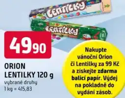 Trefa Orion lentilky nabídka