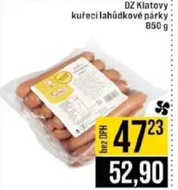 Jip DZ Klatovy kuřecí lahůdkové párky nabídka